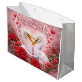 Sac à cadeau de la Saint-Valentin Aigrettes Romant (Dos Angle)