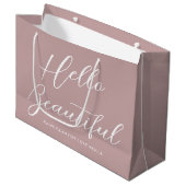Sac à cadeau de la Saint-Valentin Écriture élégant (Devant Angle)