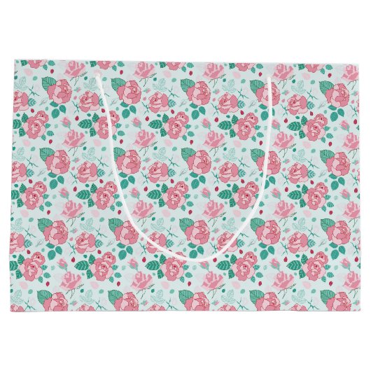 Sac à cadeau de rose verte (Dos)