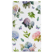 Sac à cadeau élégant rose bleu hydrangea petit (Devant)