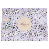 Sac à cadeau géant Halloween bébé violet pastel (Devant)