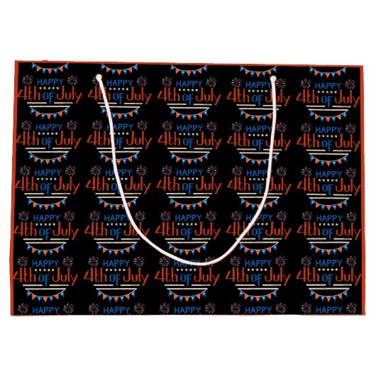 Sac à cadeau grand format pour la fête de l'Indépe (Dos)