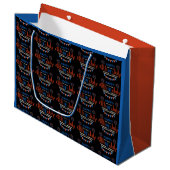 Sac à cadeau grand format pour la fête de l'Indépe (Devant Angle)
