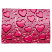 Sac à cadeau grand format Saint-Valentin à cœurs r (Dos)