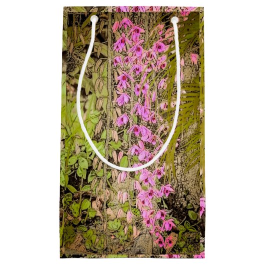 Sac à Cadeau Haut Orchidée (Devant)