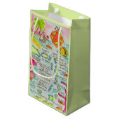 Sac à cadeau illustré de manière colorée des îles (Dos Angle)
