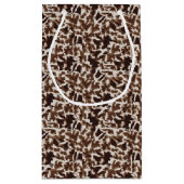Sac à cadeau marron Girafe (Dos)