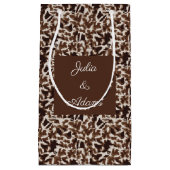 Sac à cadeau marron Girafe (Devant)