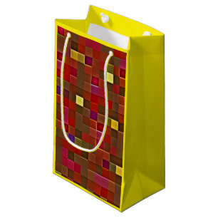 Sac à cadeau (petit) "Affaire à carreaux"