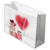 Sac à cadeau romantique de la Saint-Valentin (Devant Angle)