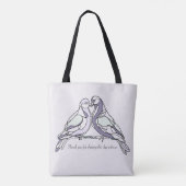 Sac à Cadeaux de Mariage Colombes (Dos)
