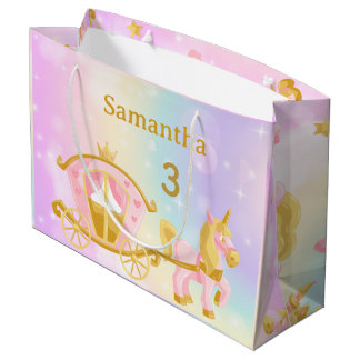 Sac à cadeaux Princesse Licorne, Samantha 3ème ann