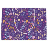 Sac à cadeaux Rose & Fleurs (Dos)