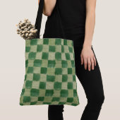 Sac à carreaux verts (De près)