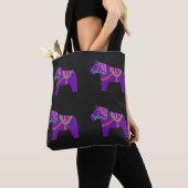 Sac à cheval violet Dala (De près)