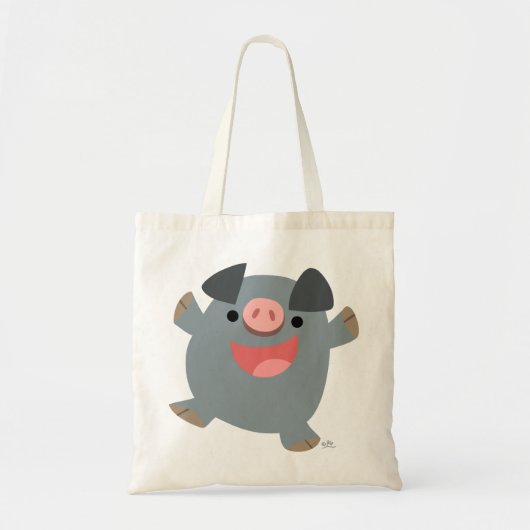 Sac à cochon rebondi en caricature mignonne (Devant)
