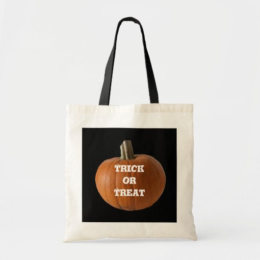 Sac à coller ou à traiter citrouille (Devant)