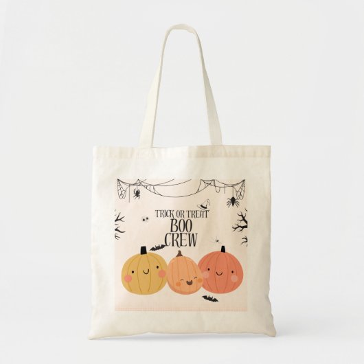 Sac à coller ou à traiter Halloween - Boo Crew (Devant)