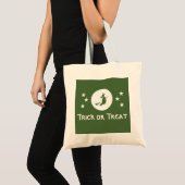 Sac à coller ou à traiter Halloween, vert (Devant (produit))