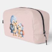 Sac à cosmétiques Petits Oiseaux Bleus Mignons Frè (Coin droit)