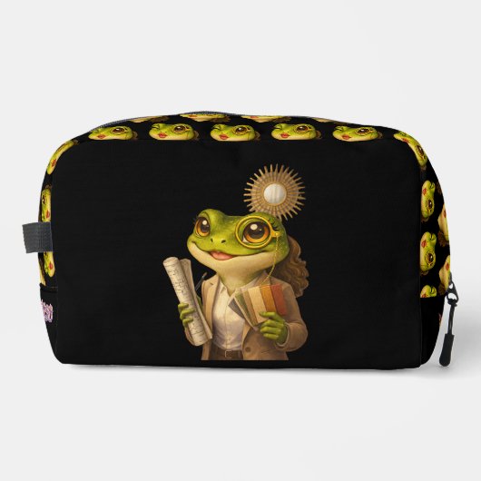 Sac à cosmétiques pour grenouille créatrice de roy (Recto)