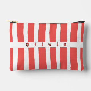 Sac à cosmétiques rayé personnalisé