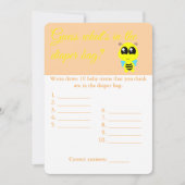 Sac à couches, Baby shower, prospectus de carte de (Devant)