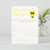 Sac à couches, Baby shower, prospectus de carte de (Debout devant)