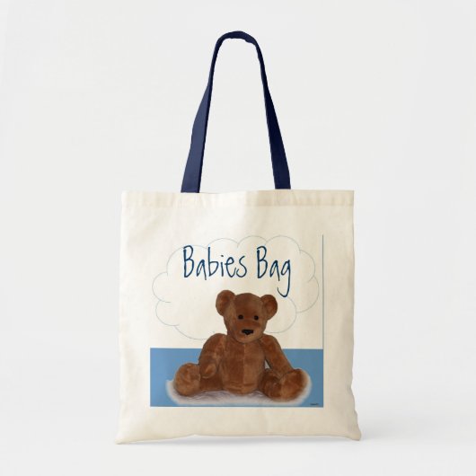 Sac à couches Bleu Bébé (Devant)