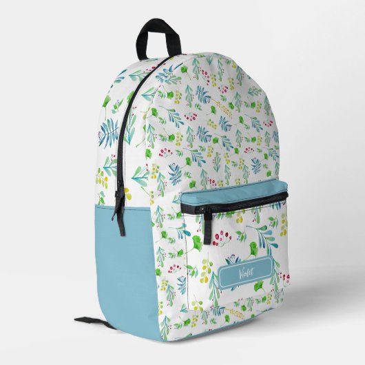 Sac à coudre à impression personnalisé Breeze vert (Coin arrière gauche)