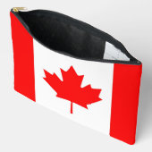 Sac à coudre avec impression du drapeau du Canada (Ouvrir)