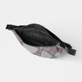 Sac à Coudre avec Impression Violette Abstraite (Ouvrir)