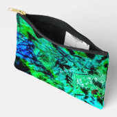 Sac à coudre bleu abstrait, Art bleu paisible (Ouvrir)