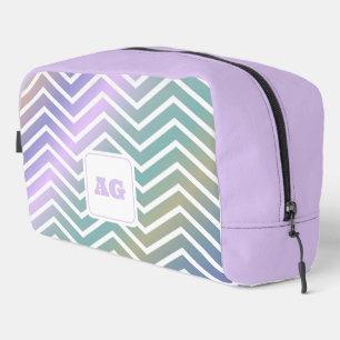 Sac à coudre découpé avec chevron de arc-en-ciel a