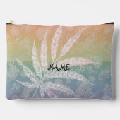 Sac à coudre en plume arc-en-ciel personnalisé mot (Recto)