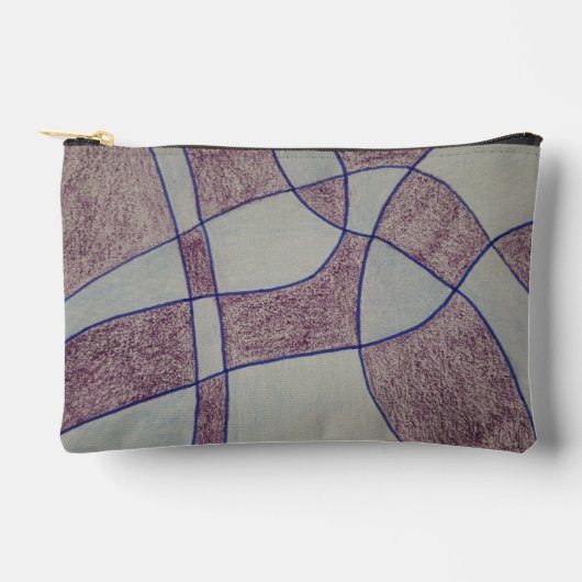 Sac à coudre et découper avec impression violette (Recto)
