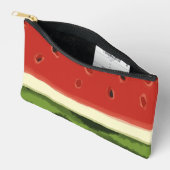 Sac à coudre imprimé d'une pastèque aquarelle roug (Ouvrir)