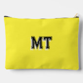 Sac à crayons à fermeture éclair à monogramme jaun (Verso)