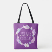 Sac à dessin violet enfant sauvage (Dos)