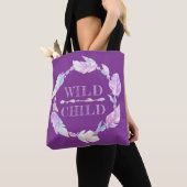 Sac à dessin violet enfant sauvage (De près)