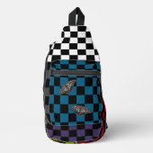 Sac à dos à carreaux multicolores HAMbyWG (Recto)