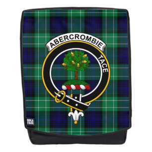 Sac à dos à carreaux tartan de la crête du clan Ab