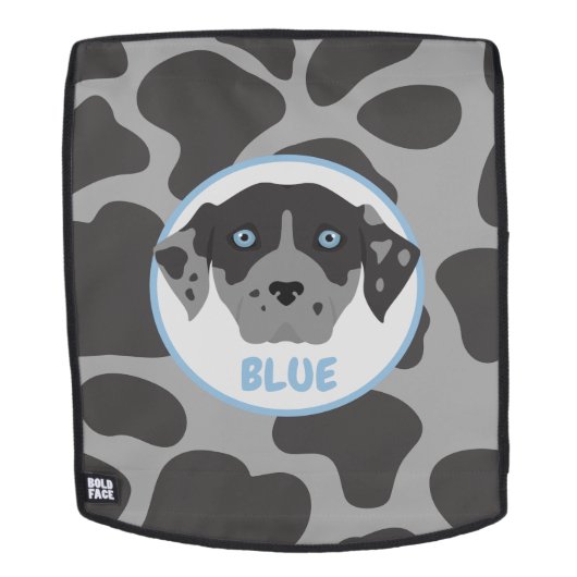 Sac à dos à chien tacheté gris (Devant amovible)