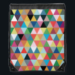 Sac à dos à cordons géométriques colorés<br><div class="desc">Chantez votre enfant intérieur avec ce sac à dos à corde à trois bandes géométriques colorées ! Le design rappelle celui d'une boîte de crayons, le gros type avec l'aiguiseur dans le dos ! C'est comme un rêve devenu réalité parce qu'il n'y a pas un pourboire cassé dans le bouquet...</div>