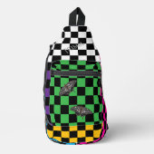 Sac à dos À damiers multicolore HAMbyWG (Recto)