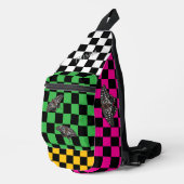 Sac à dos À damiers multicolore HAMbyWG (Coin droit)