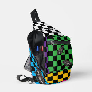Sac à dos À damiers multicolore HAMbyWG