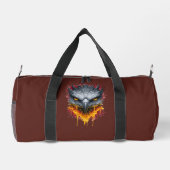 Sac à dos à éclaboussures d'aquarelle Hawk ardent (Verso)