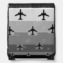 Sac à dos à ficelle en gris