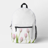 Sac à dos à fleurs de tulipe blanche (Recto)